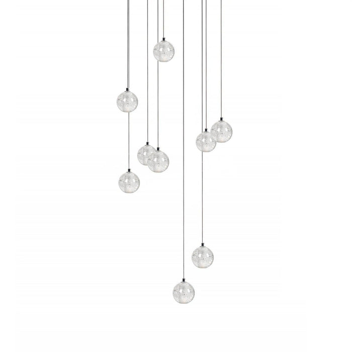 Round K9 Crystal Pendant Lamp
