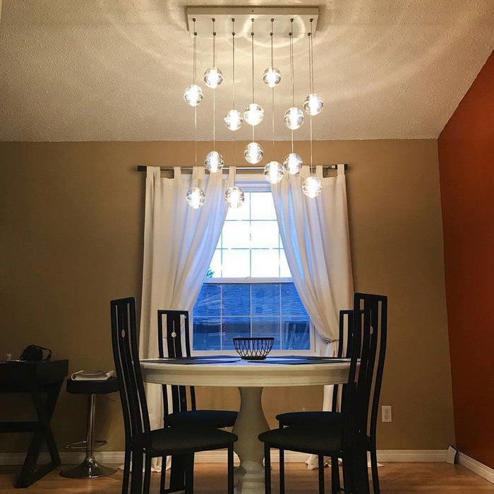 Round K9 Crystal Pendant Lamp