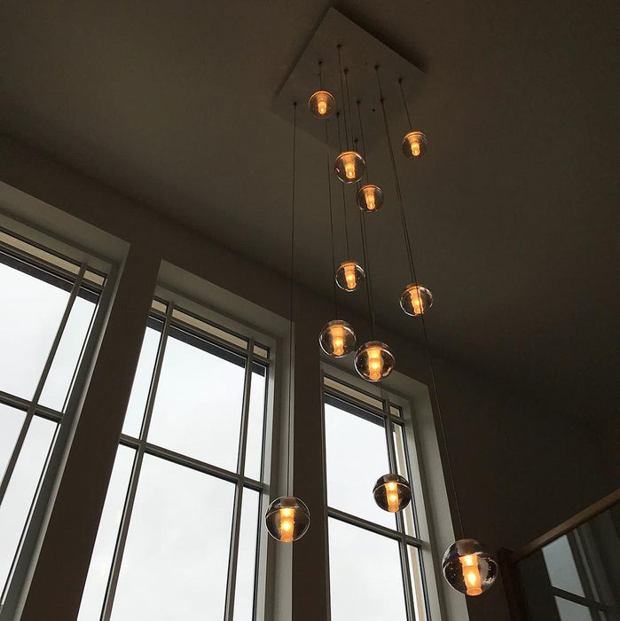 Round K9 Crystal Pendant Lamp