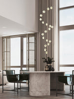 Round K9 Crystal Pendant Lamp