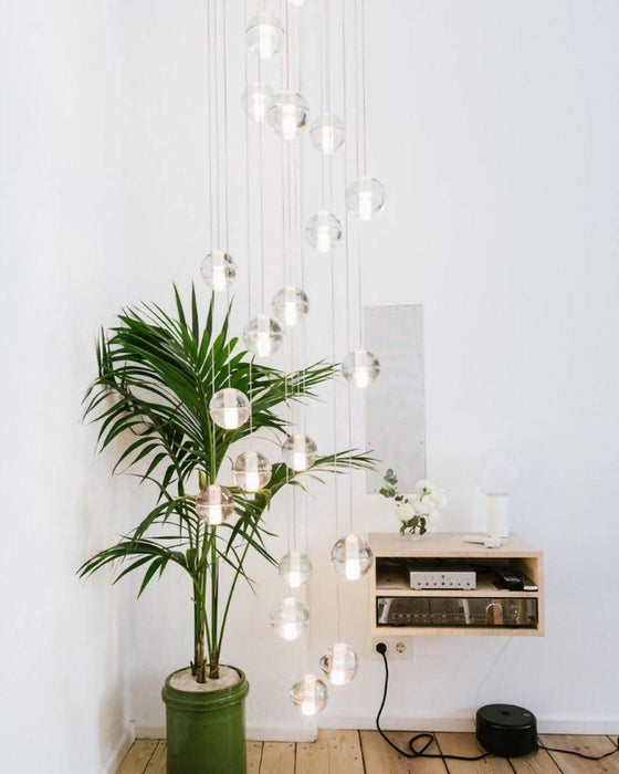 Round K9 Crystal Pendant Lamp