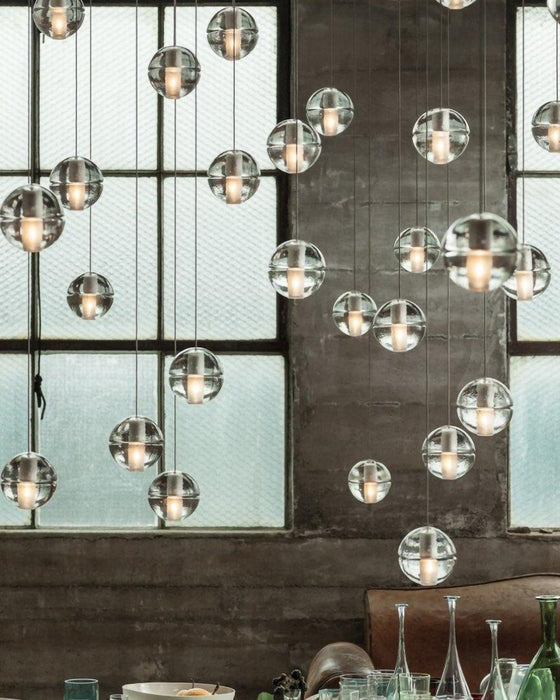 Round K9 Crystal Pendant Lamp