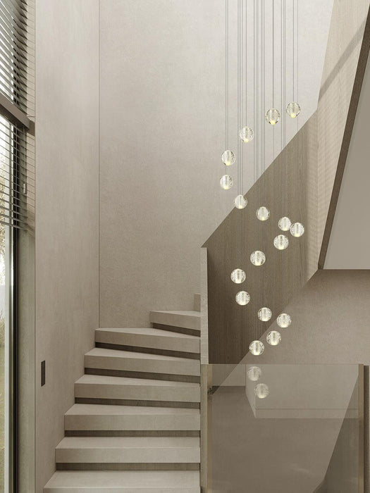 Round K9 Crystal Pendant Lamp