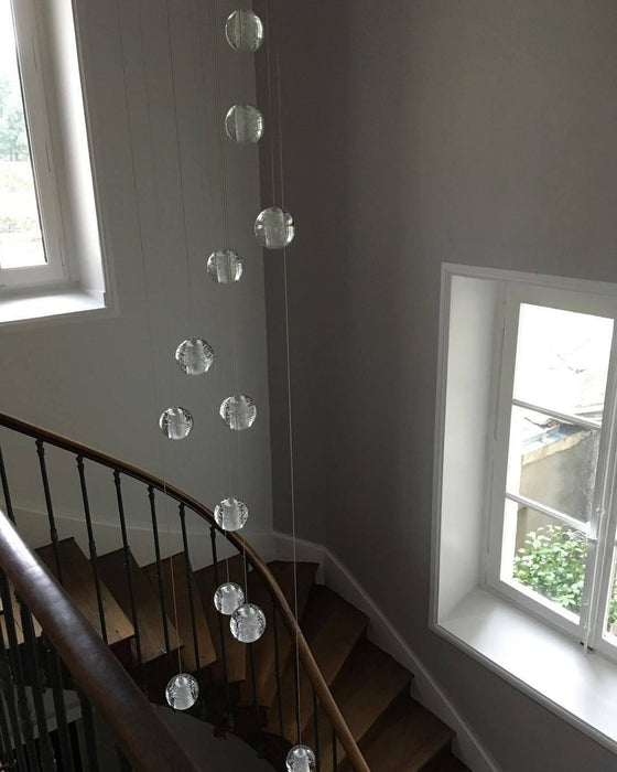 Round K9 Crystal Pendant Lamp