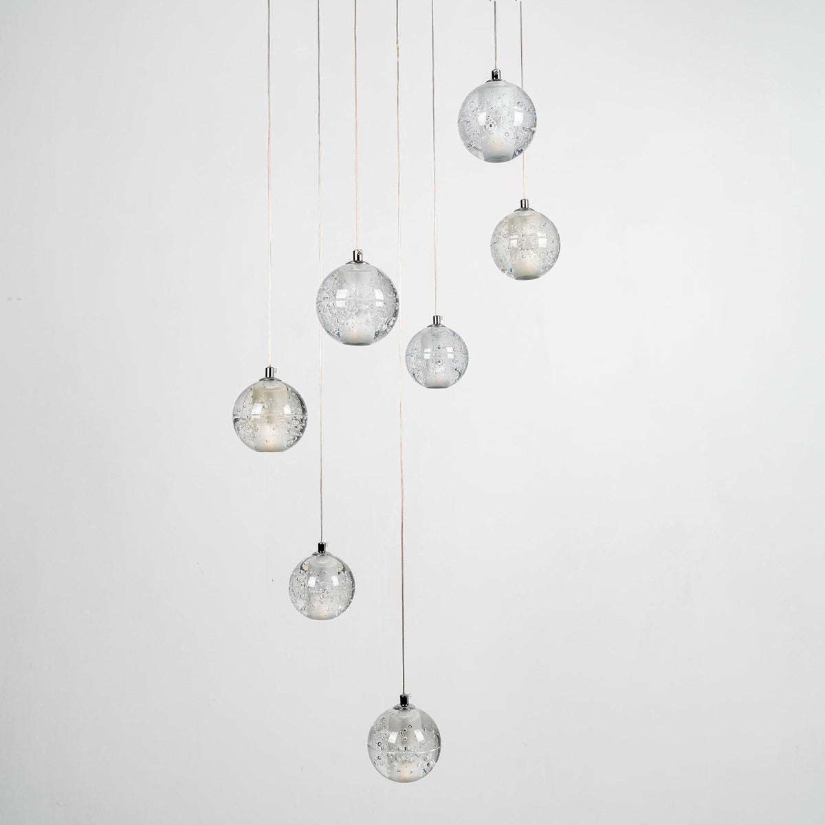 Round K9 Crystal Pendant Lamp