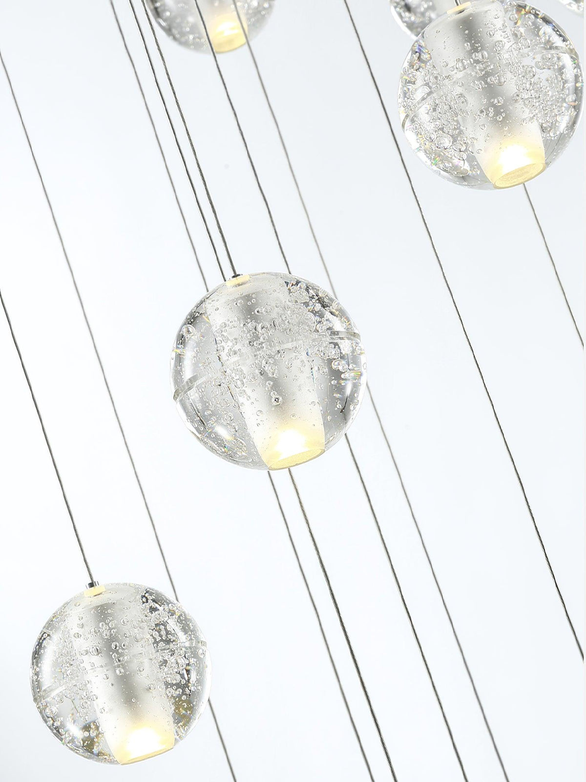 Round K9 Crystal Pendant Lamp