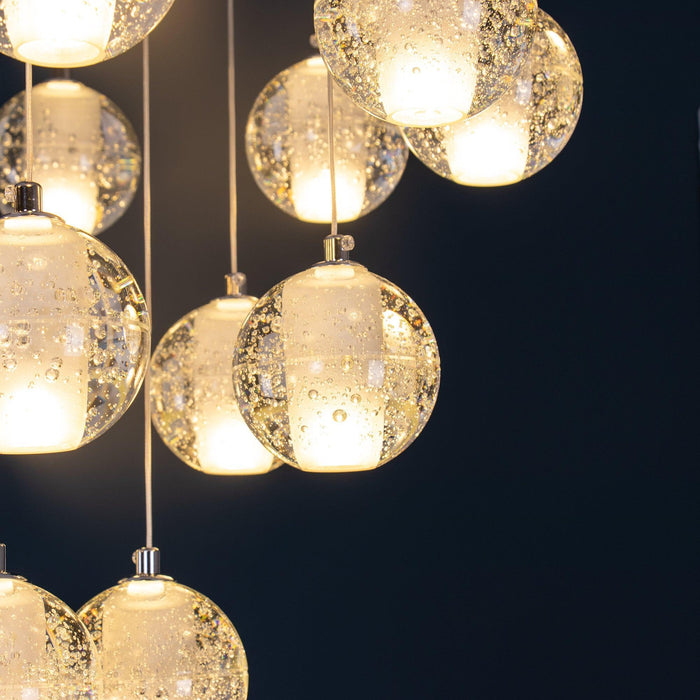 Round K9 Crystal Pendant Lamp