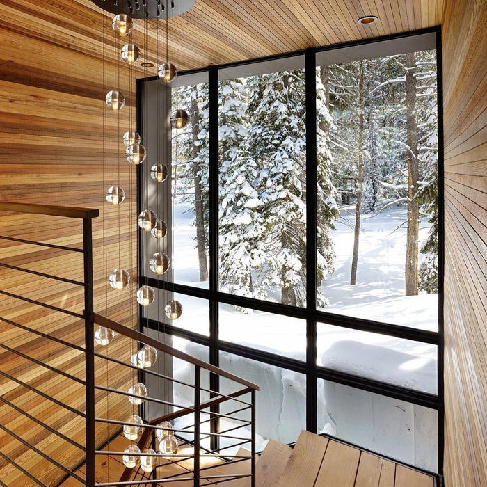 Round K9 Crystal Pendant Lamp
