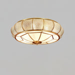 Round Textured Glass Ceiling Light