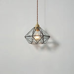 Glass LED Pendant Lamp: Handmade Japanese Style Adjustable Hanging Light Fixtures