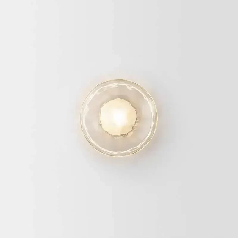 LED Glass Wall Sconce for Living Room Background Lighting