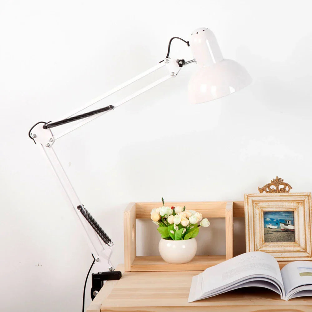 Metal Architect Desk Lamp: Modern, Adjustable, Folding Reading Light