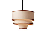 Wabi Sabi Fabric Ceiling Chandelier LED Pendant Lamp for Living Dining Room