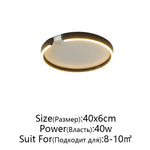 RoseGold LED Ceiling Light for Home Living Room Bedroom Dining Room