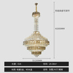 Crystal Chandelier for High-End Designer Duplex Living Room