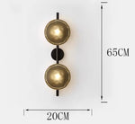 LED Glass Wall Sconce for Living Room Background Lighting