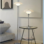 Glass Shade LED Floor Lamp for Living Room, Bedroom - Nordic Minimalist Retro Style