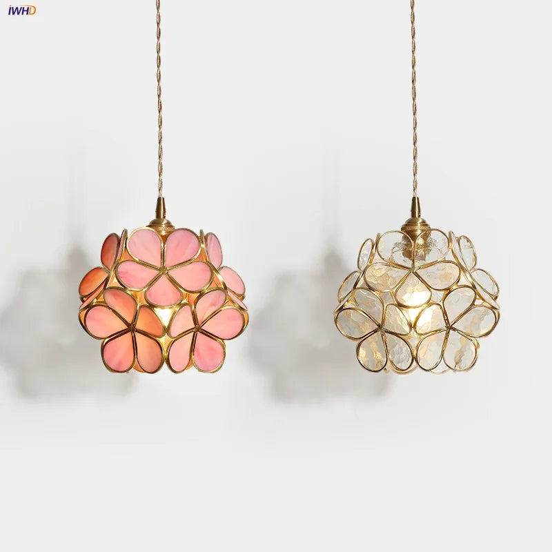 Flower Glass LED Pendant Lights - Modern Luxury Nordic Design