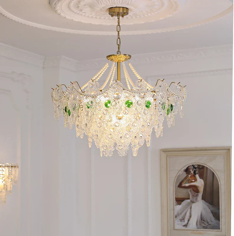 Crystal Chandelier: Elegant Retro Lighting for Bedroom, Dining, Living Room & Cloakroom