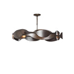 Modern Metal Ceiling Chandelier: Minimalist Design, Retro Style, LED Lights for Living Room