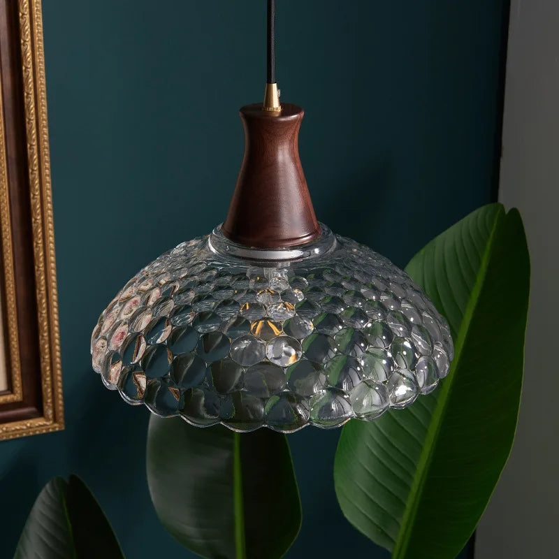 Modern LED Glass Pendant Light for Bedroom Kitchen Dining Room Fixtures