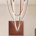 Nordic Belt LED Pendant Lights for Kitchen Island Living Room Chandelier