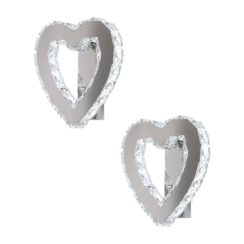 Crystal Led Wall Sconce | Modern Minimalist Living Room Lighting