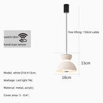 Nordic Hand Scan Sensor LED Wall Scones, Modern Metal Luminarias for Indoor Lighting
