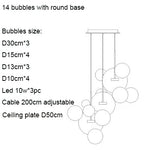 Nordic Mickey LED Glass Ball Pendant Light for Home Decor and Kitchen Lighting