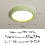 Nordic Flower LED Ceiling Light Cream Green White Round Bedroom Hotel Bathroom Afralia™