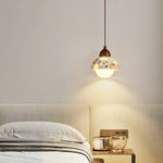 Terrazzo LED Pendant Light - Modern Nordic Home Decor for Bedroom and Living Room