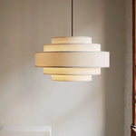Minimalist Fabric Pendant Chandelier for Bedroom and Bar - LED Ceiling Lamp