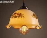 Blue Glass Pendant Lights for Bedroom Dinning Living Room