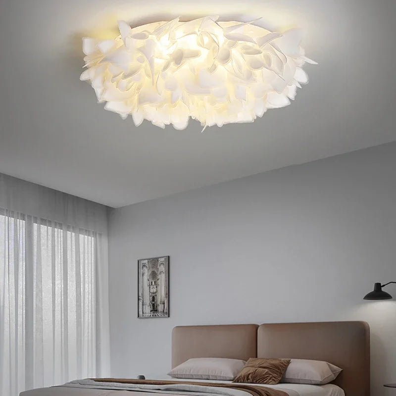 Luxury Petal Ceiling Lamp for Bedroom Foyer Dining Room Lighting