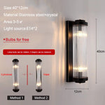 Crystal Wall Lamp: Modern LED Indoor Lighting for Luxury Living Room, Bedroom, and Aisle
