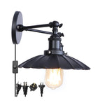 Loft LED Wall Lights with Plug, Industrial Lamparas De Pared