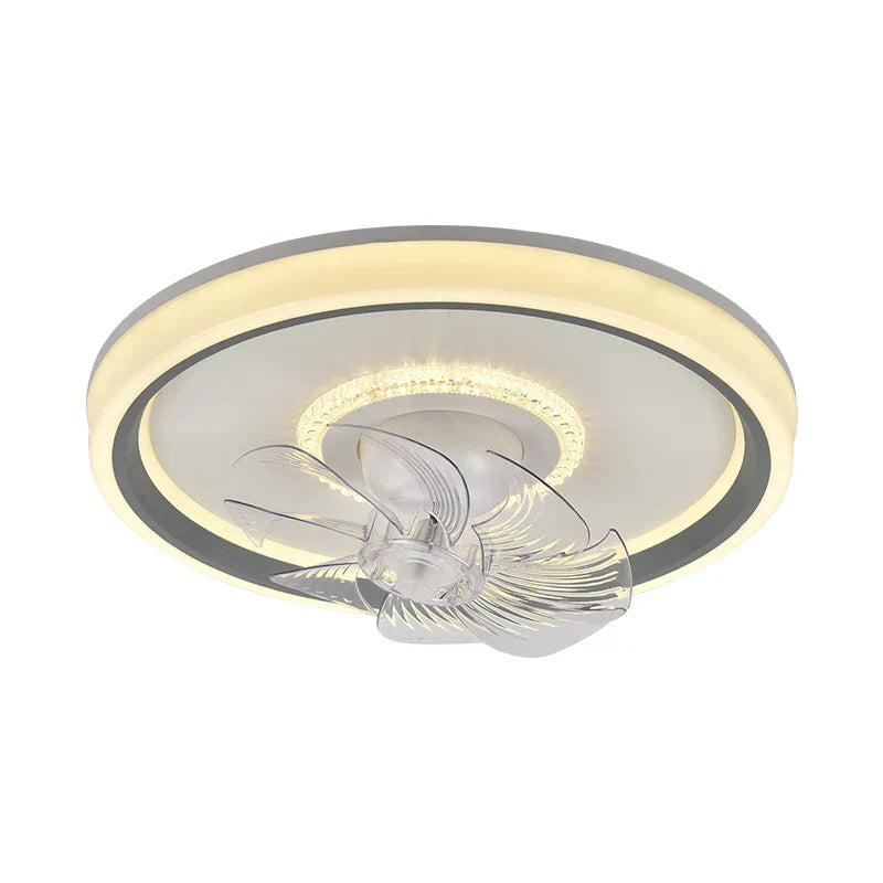 6-Speed LED Ceiling Fan Light for Living Room - 360° Rotation