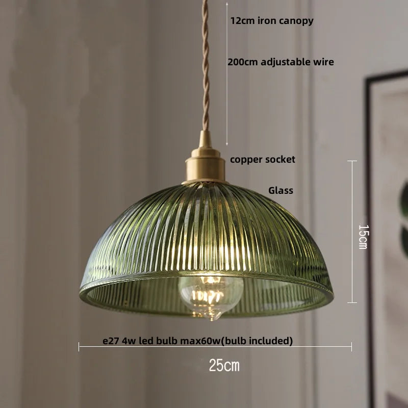 White Bud Glass LED Pendant Light - Modern Kitchen Restaurant Hang Lamp