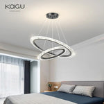 Modern Luxury Gold Ring LED Pendant Chandelier for Living Room & Bedroom