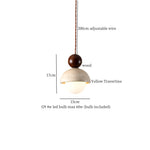 Yellow Travertine LED Pendant Lamps for Living Room Bedside Kitchen Decor