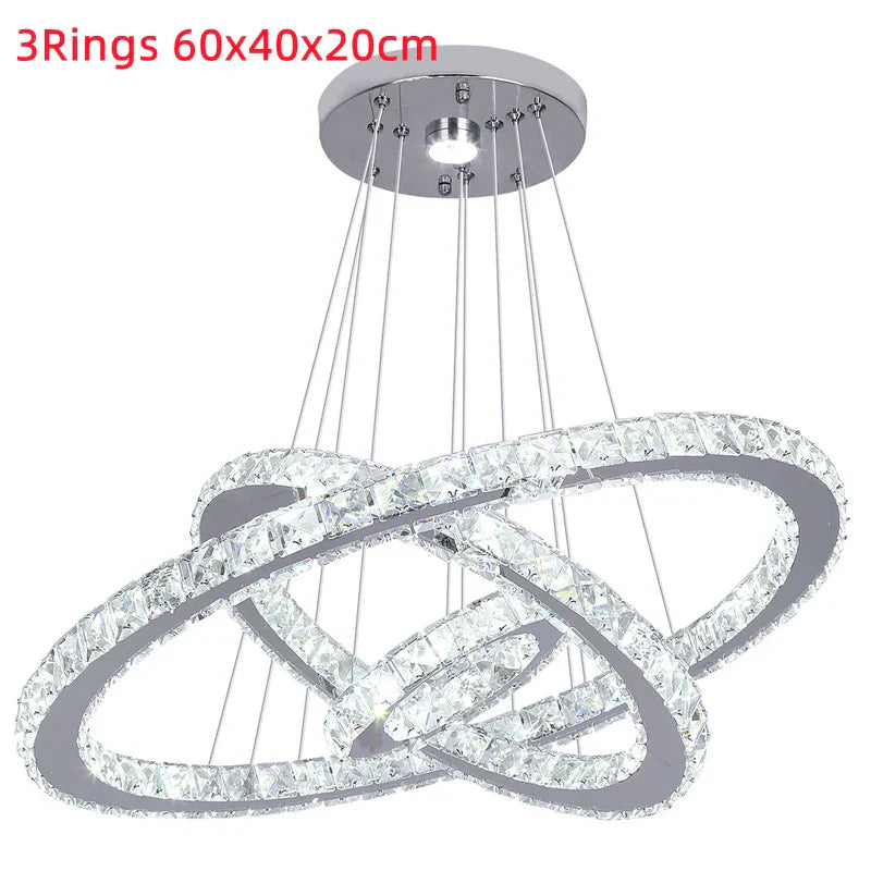 Crystal Pendant Chandeliers Modern Nordic Style Dining Room Living Room Lighting