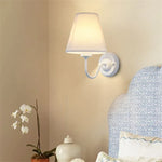 Fabric Lampshade Wall Sconce with LED Bulb for Home Decoration