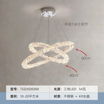 Crystal Chandelier Ring - Elegant Light Luxury for Living Room, Dining Room & Bedroom