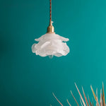 Frosted White Glass LED Pendant Lamp: Nordic Minimalism for Living Room & Cafe