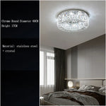 Crystal LED Ceiling Lamp for Chic Living, Bedroom, and Dining Room