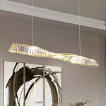Gold Steel LED Pendant Lights - Luxury Dimmable Suspend Lamp
