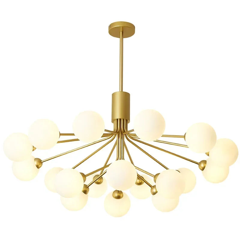 Nordic Magic Glass Ball Chandelier: Luxury Pendant Light for Living Room, Bedroom, Kitchen