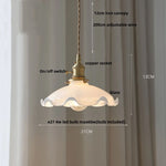 White Glass LED Pendant Light - Modern Nordic Hanging Lamp for Home Decor