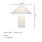 Nordic Wabi Sabi Dupont Paper LED Floor Lamp for Home Decor
