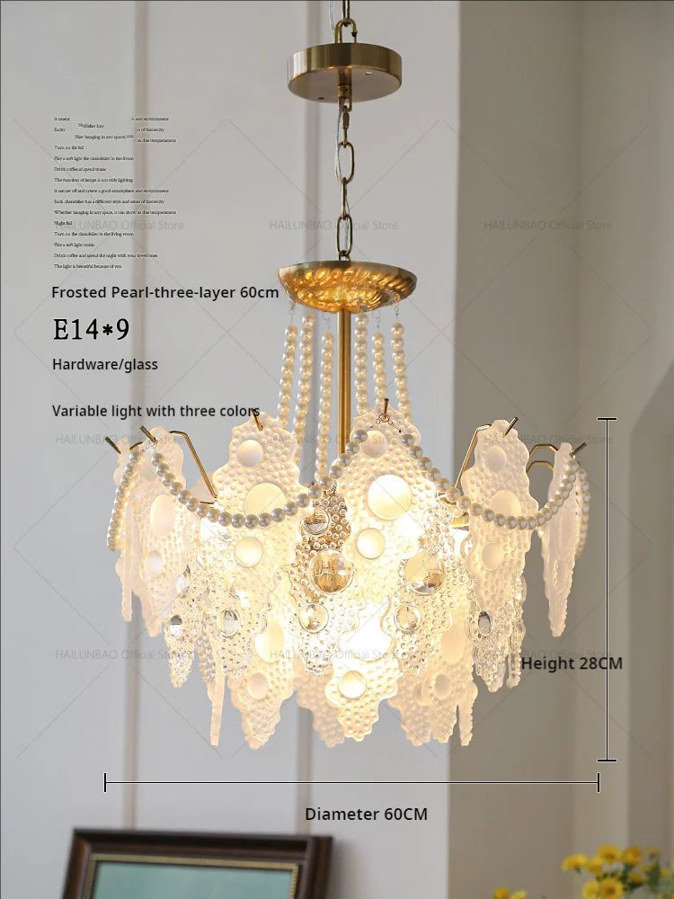 Crystal Chandelier: Elegant Retro Lighting for Bedroom, Dining, Living Room & Cloakroom